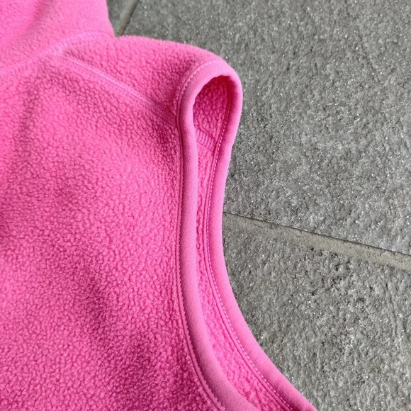 •L.L. Bean Child Vest Bright Pink Fleece Full Zip Sleeveless Jackets No Size Tag - Picture 8 of 16